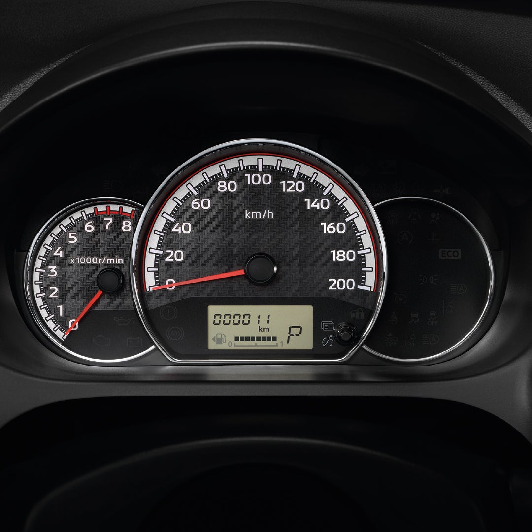 HIGH CONTRAST COMBINATION METER WITH CARBON PRINT DECORATION