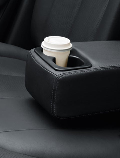 REAR CENTER ARMREST WITH LID AND CUP HOLDERS