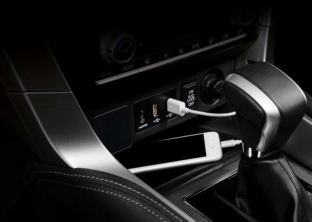 The front center console