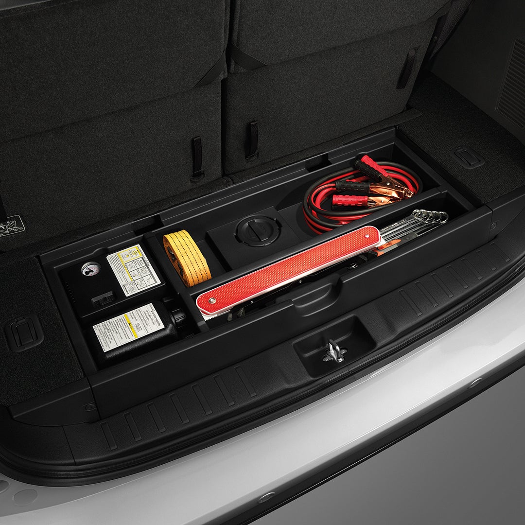 CARGO FLOOR BOX WITH TIRE REPAIR KIT