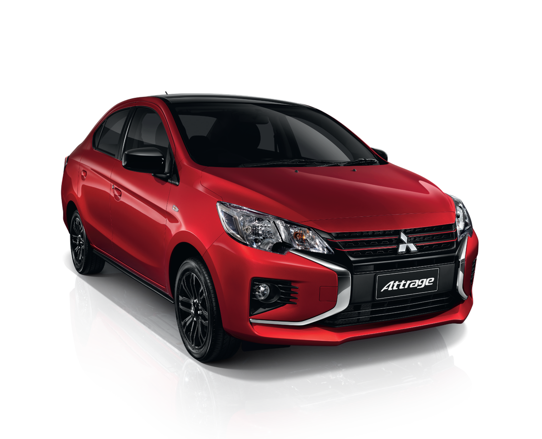 Red Metallic/ Black Roof แอททราจ 2021