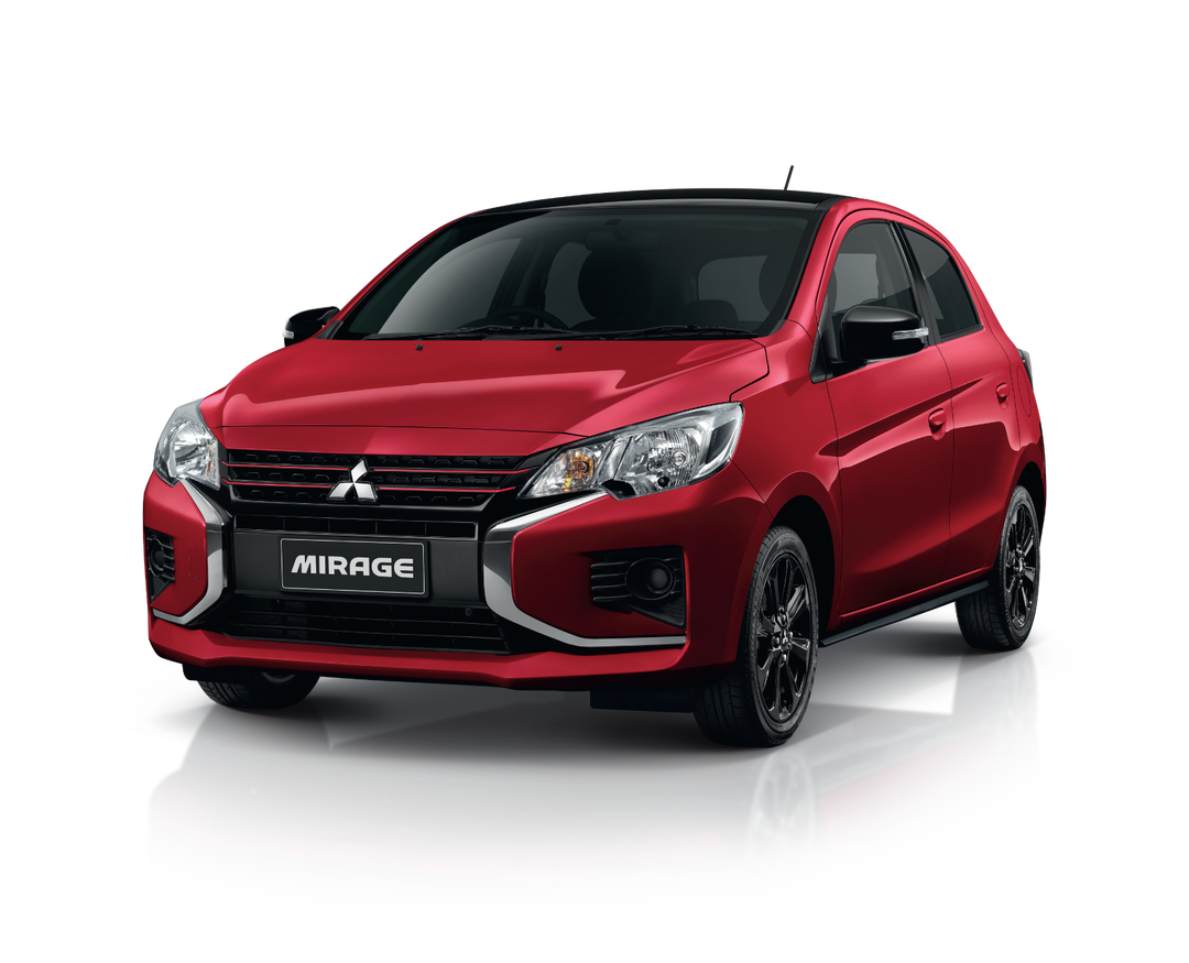 Red Metallic / Black Roof มิราจ 2021